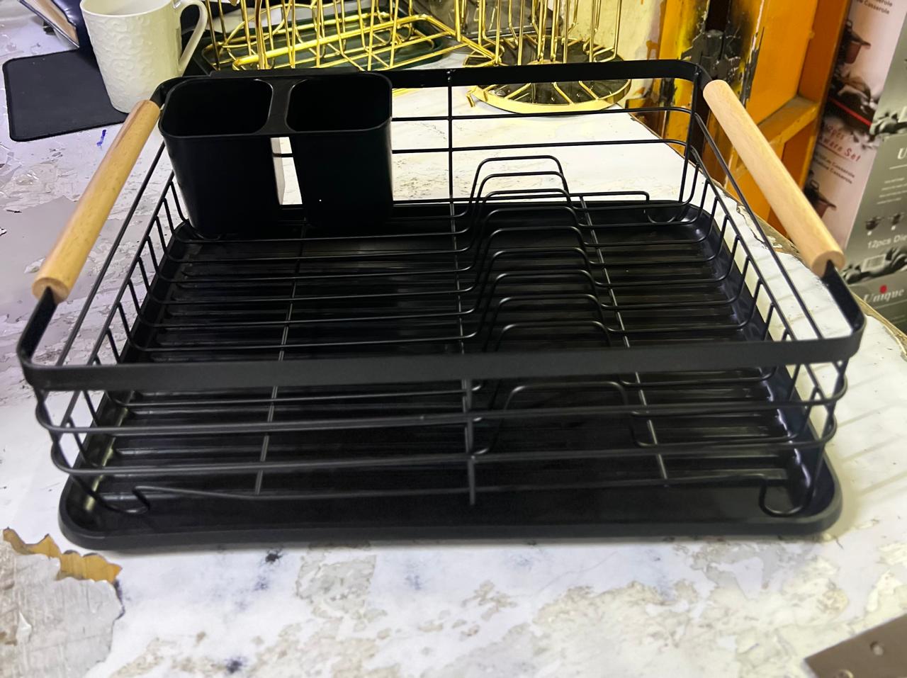 Dish rack new advanced black orgernizer