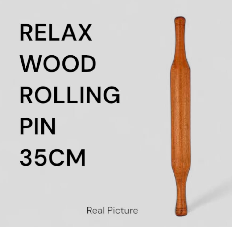 Wood rolling pin 35 cm