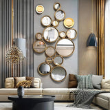 15 circles  mirror