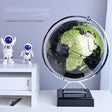 30cm retro metal frame rotating luxury world map globe