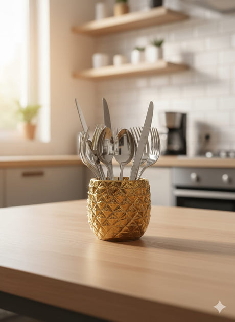 PINEAPPLE CANNISTER GREEN LEAF