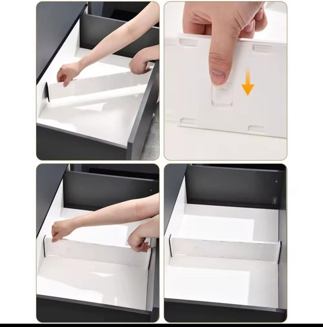 Adjustable Drawer Divider — Telescopic ABS Organizer nje