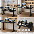 Adjustable Electric Computer Workstation 140×60cm