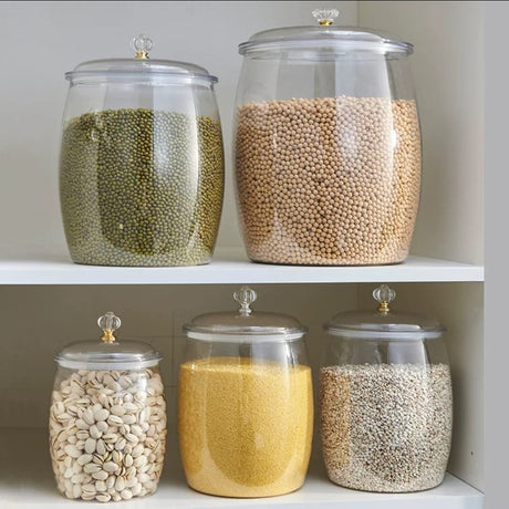 Transparent Large Sealed Storage Jar