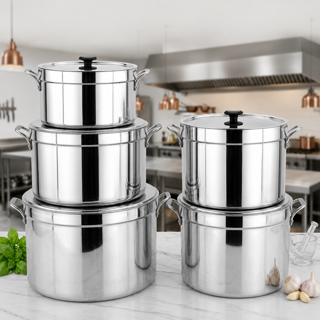 Aluminium Extra Heavy Casserole Set (5 Pieces)