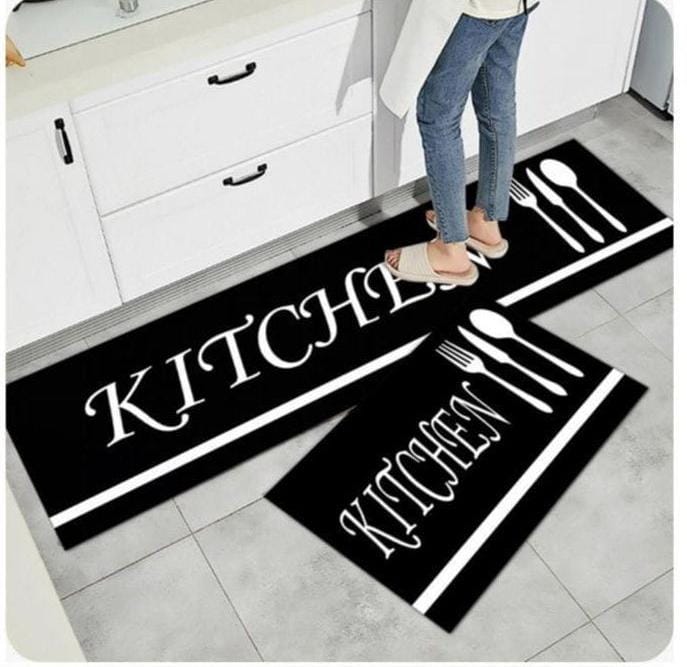 Anti-Slip Kitchen Mat 2-Piece  Set 40×60cm + 40×120cm
