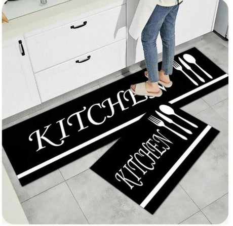 Anti-Slip Kitchen Mat 2-Piece  Set 40×60cm + 40×120cm