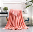 Blush Pink Coral Fleece Throw Blanket – 6 × 6 ft