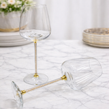 Burgundy Crystal Wine glass