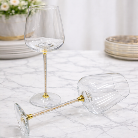 Burgundy Crystal Wine glass
