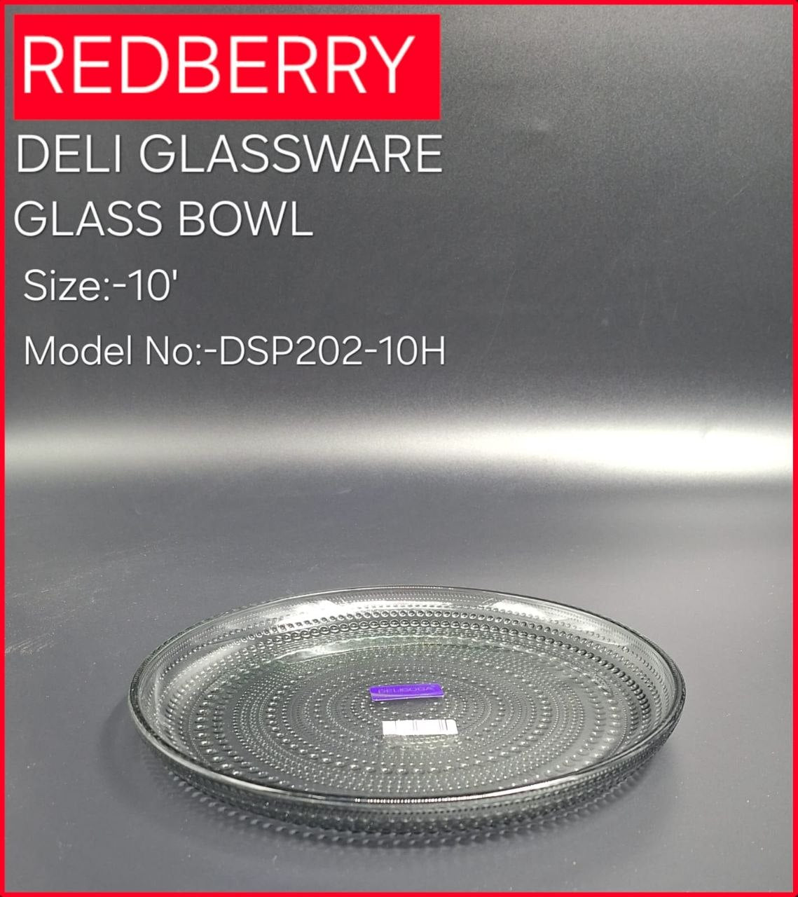 Buy glass serving plate 10 inch in Kenya at best price. Crystal clear textured plate for snacks, fruits and serving. Strong and stylish glass plate available in Nairobi with delivery.