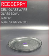 Buy glass serving plate 10 inch in Kenya at best price. Crystal clear textured plate for snacks, fruits and serving. Strong and stylish glass plate available in Nairobi with delivery.