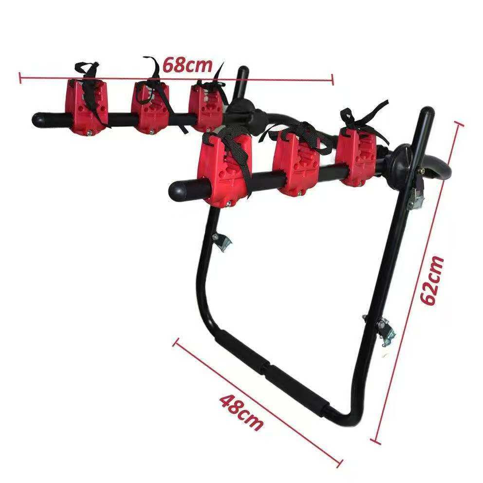 Car Trunk Bicycle Carrier System for 3 Bikes