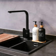 Ceramic Hands & Dishes Dispensers with Bamboo Holder njr
