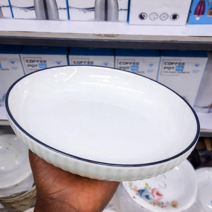 Ceramic serving dinner plates 6pcs set