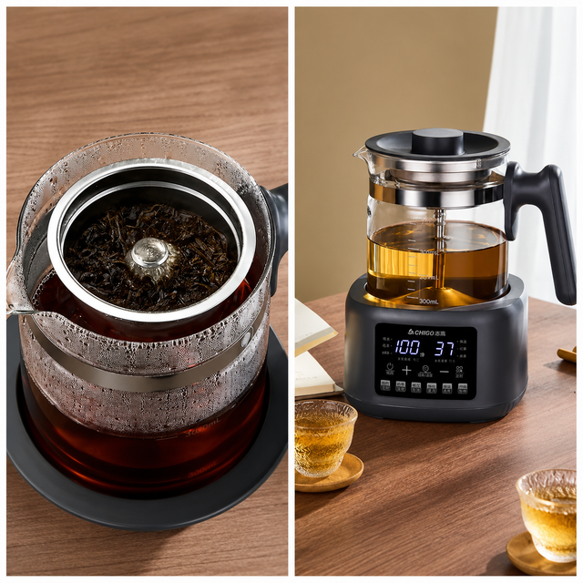 Chigo Digital Glass Electric Kettle & Tea Maker 1.3L