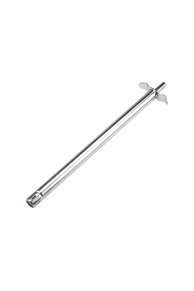 Metal tool with a handle on a white background