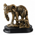 Luxury elephant family sculpture for home and office décor in Kenya. Elegant gold figurine symbolizing family, strength, love, and prosperity.