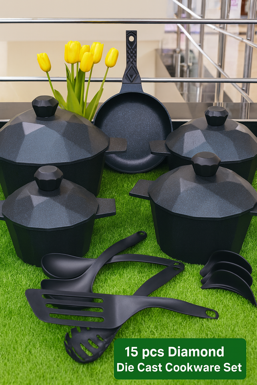  Diamond Die Cast Cookware Sets