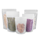 Clear Matte Stand-Up Ziplock Pouch Set of 50 – 9 × 14 cm