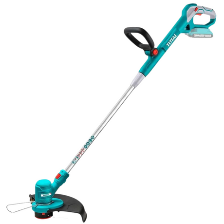 Total 20V cordless grass trimmer with adjustable handle for lawn edging, grass cutting and garden maintenance in Kenya