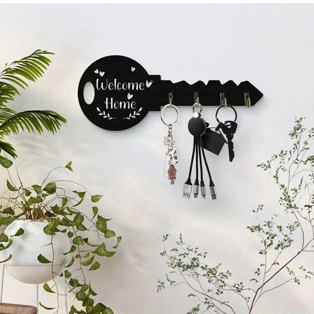 Decorative Wooden Wall Key Holder