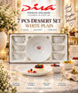 Dessert set white opalware scalloped bowls in gift box — iDecorators Kenya