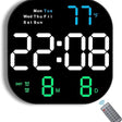 Digital LED wall clock black with remote control display — iDecorators Kenya