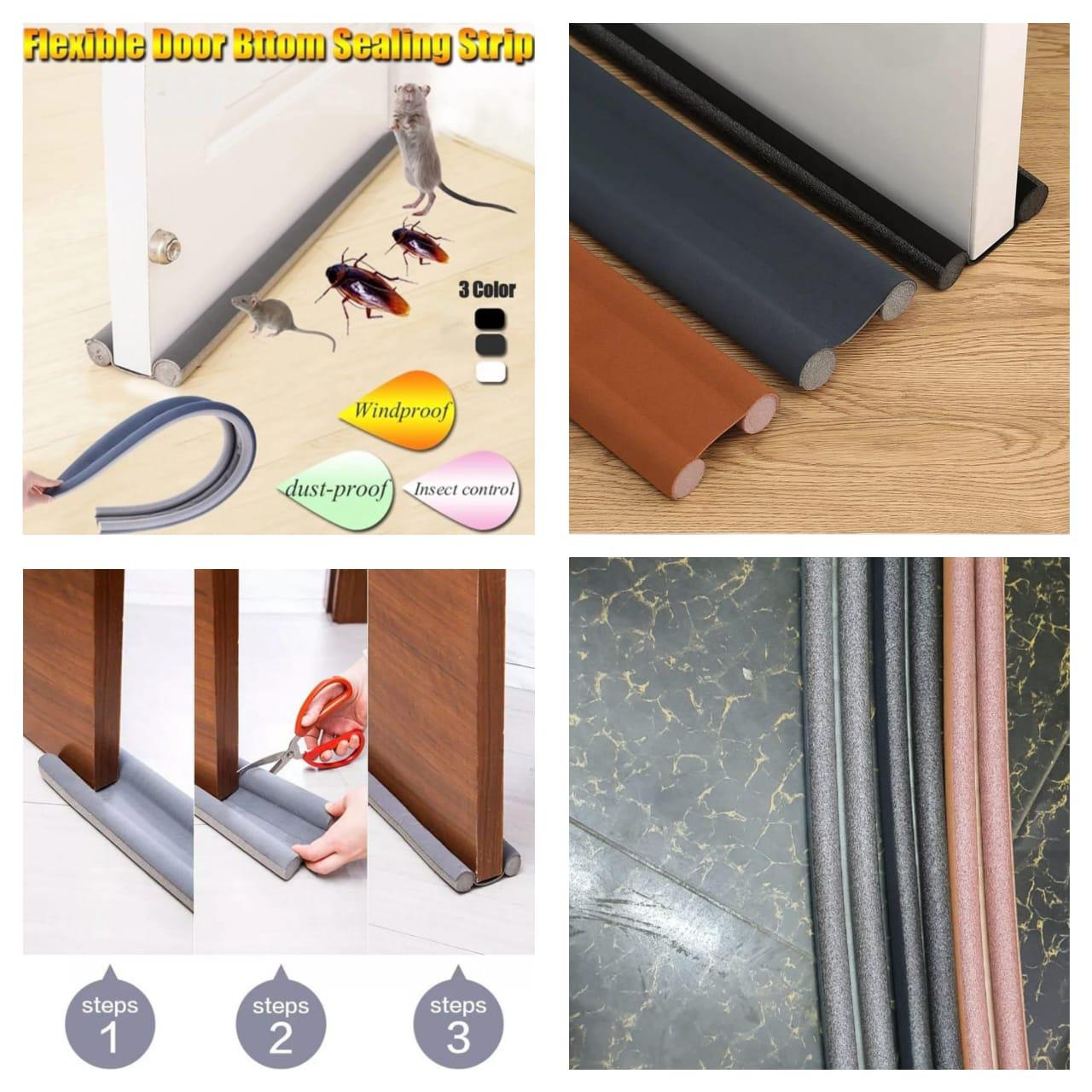 Flexible Door Bottom Sealing Strip — Draft and Insect Stopper