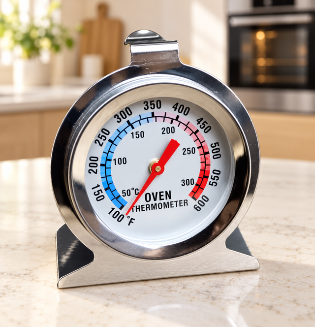 Oven thermometer stainless steel dial gauge 50 to 300°C kitchen baking — iDecorators Kenya