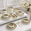 Elegant European Double Glaze Porcelain Dinner Set – 27 Pieces