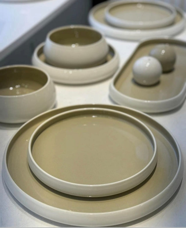  Elegant  European Double Glaze Porcelain Dinner set