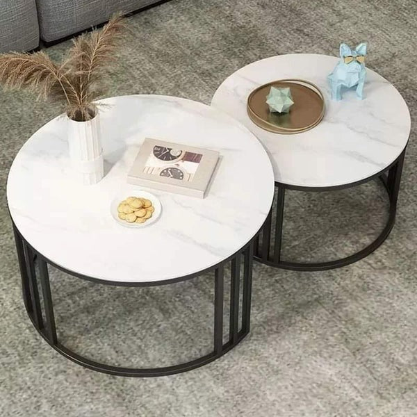 Pure marble Nesting Table