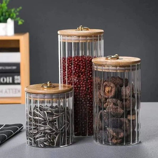 Airtight Kitchen Glass Storage Jars