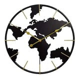 Earth Globe World Map Wall Clock 24inch 60cm