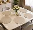 Luxury Faux Leather Round PVC Table Placemats – 38cm Heat Resistant Dining Mats CRY