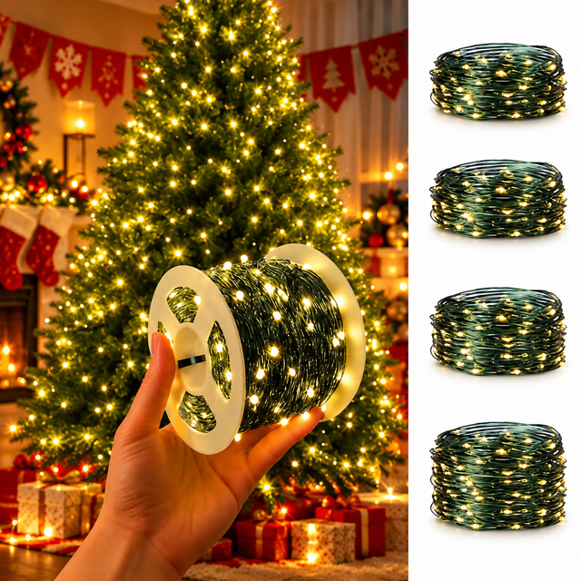 Warm White LED Christmas Tree String Lights  san
