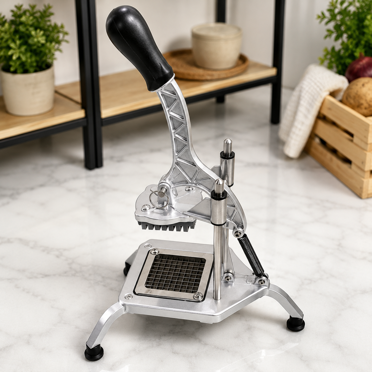 French fry cutter stainless steel kitchen counter — iDecorators Kenya