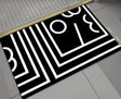 Geometric pattern door/bath mat