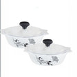 Glass Casserole  2 pcs set