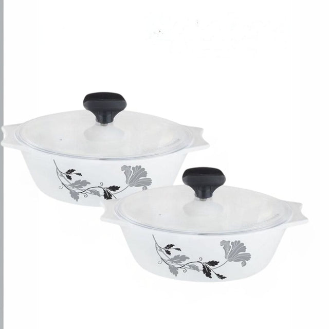 Glass Casserole  2 pcs set