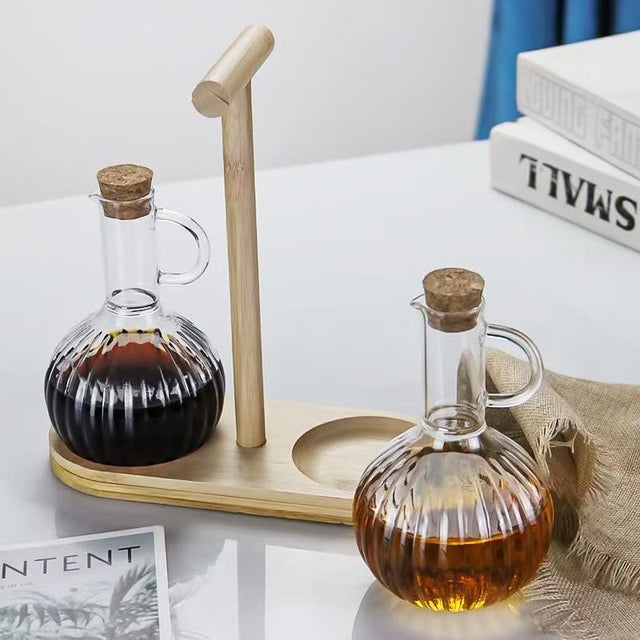 Glass Oil Dispenser Set