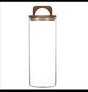 Glass Storage Jar Wood Arch Lid Airtight — iDecorators Kenya