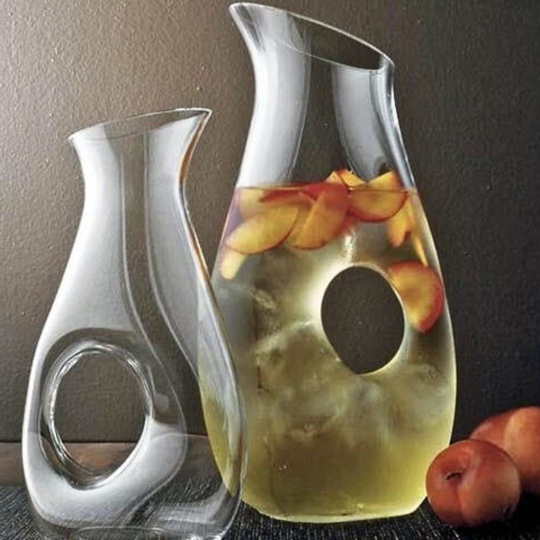 Glass Wine Decanter With Hole 1.5Ltrs