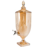 Gold Glass Beverage and Juice Dispenser with Tap spn