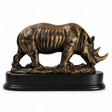 Golden Rhino Sculpture