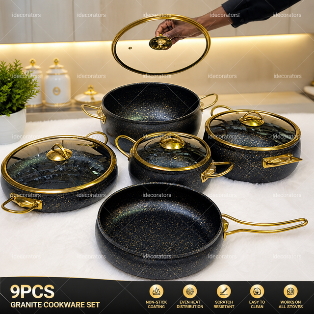 Granite Non-Stick Cookware Set (9pcs)