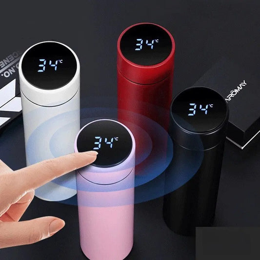 Temperature display vacuum flask