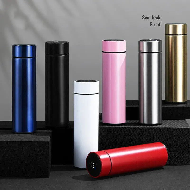 Temperature display vacuum flask