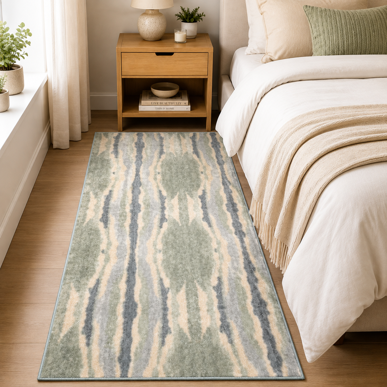 HD Plush Faux Fur Floor Mat 80  cm × 220 cm